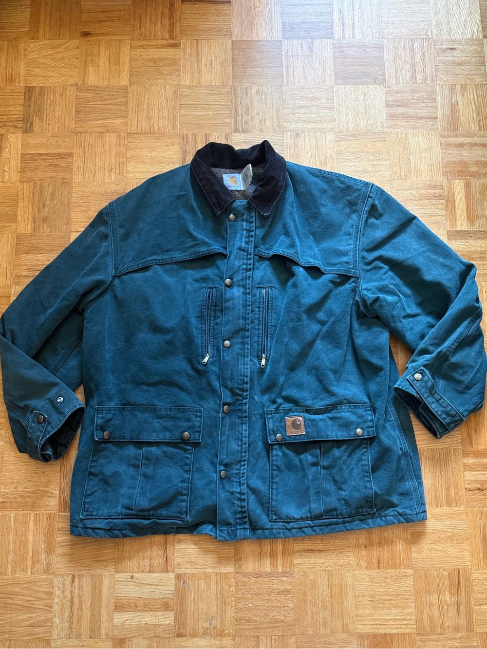 Vintage 1999 Carhartt C10 Hunter Green Sandstone Duck Mountain Coat